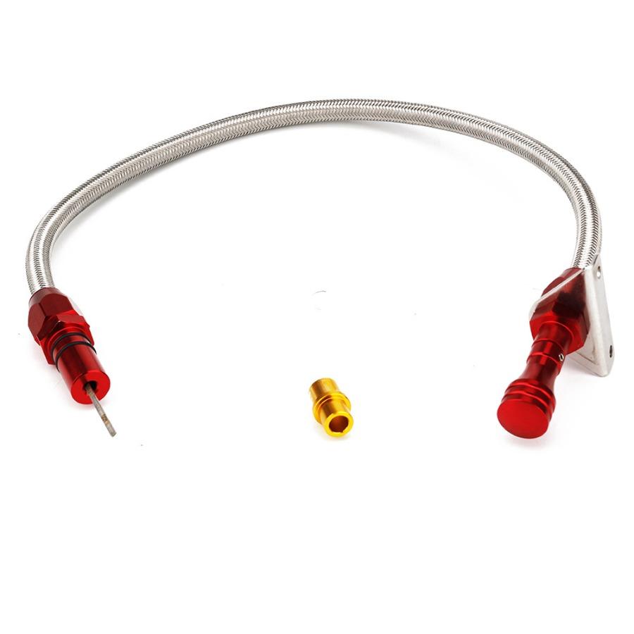 Flexible Stainless Steel Transmission Dipsticks - 530mm Oil Level Gauges for Chevrolet Vehicles