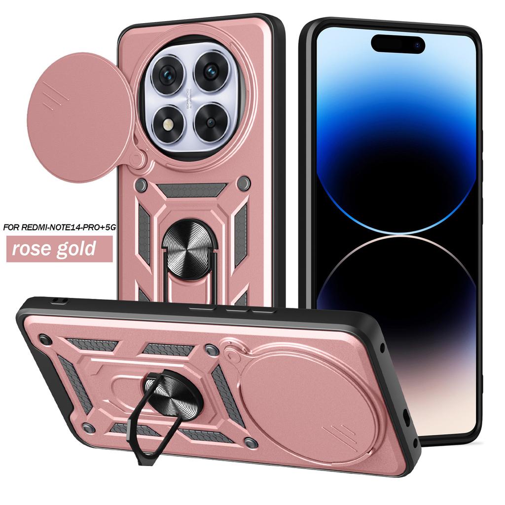 Applicable To Xiaomi Redmi note15Pro Shunjia Push Window Mobile Phone Case note14Pro Bracket 13 Anti-drop 12 Sets