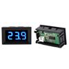 Voltage Meter, Voltmeter 0.56inch Two Wire Digital LED Display Voltage Meter for 12V 24V Battery Car (Font Backlight Color Blue)