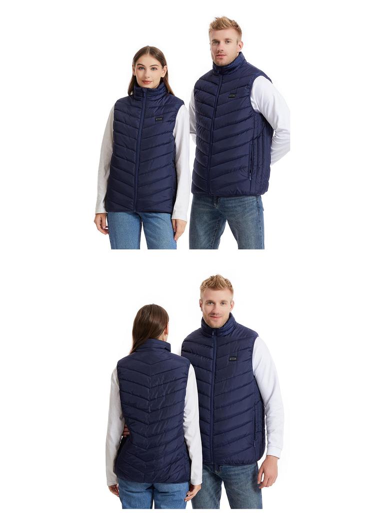 Unisex Smart Heizweste mit Stehkragen - Übergröße verfügbar