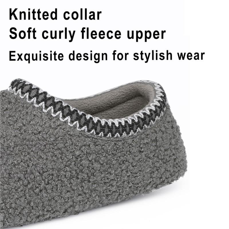 Fashion Crestar Women's Fuzzy Slippers Winter Keep Warm Non-slip Casual Home Flat Slippers Lady Comfortable Soft Wear-resistant Shoes