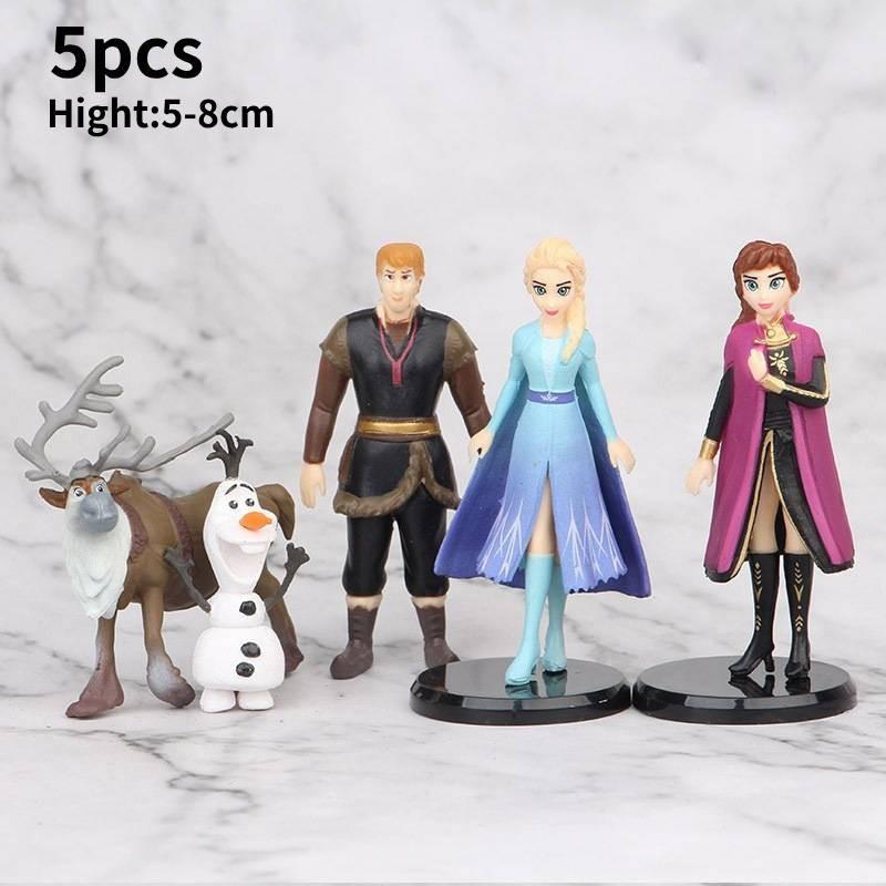 Bezauberndes Prinzessinnen-Puppenfiguren-Set mit 5 bis 10 bezaubernden Schneeköniginnen-Figuren für Kinder