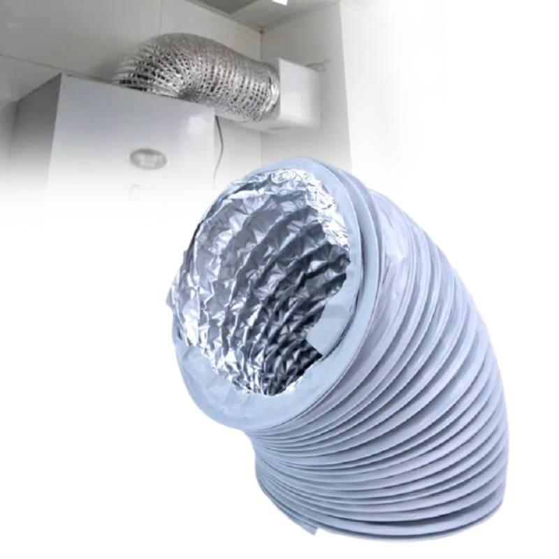 Aluminiumfolie Ausziehbarer Lüftungsschlauch für Dunstabzugshaube Abluftwerkzeug Küche