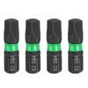 2/4/8pc SQ0/SQ1/SQ2/SQ3/SQ4 Square Screwdriver Bit 1/4" Hex Shank 25mm/1" Length Magnetic 4 Point Head Hex Bits Screw Driver Bit