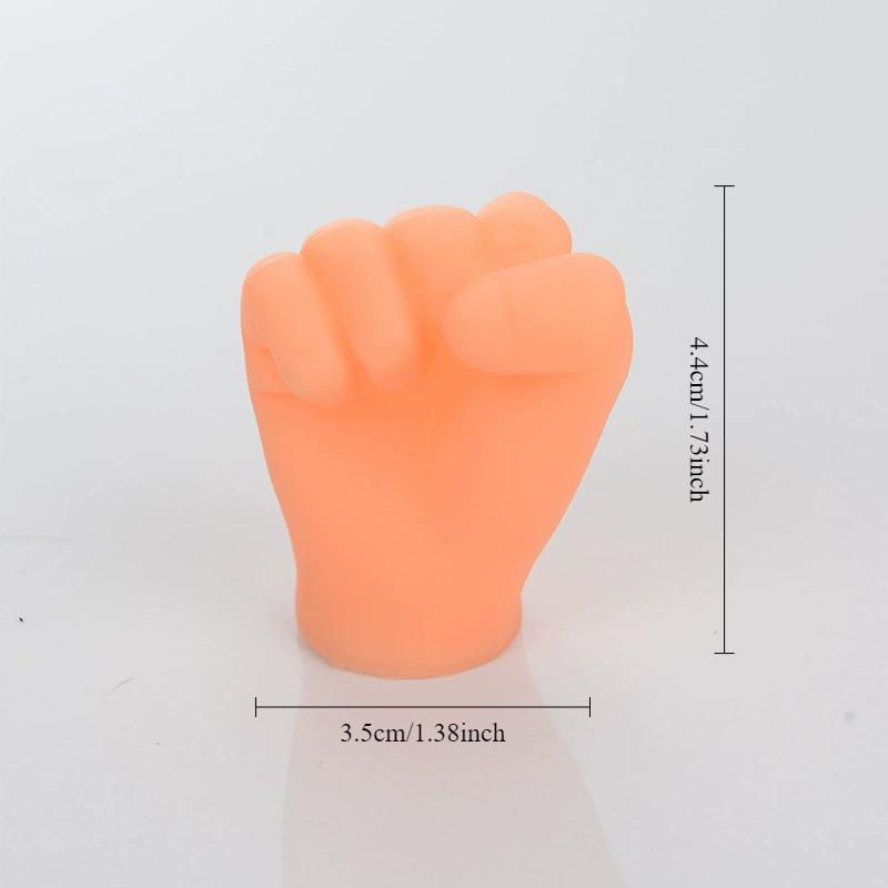 6pcs/set Mini Hands Model Tiny Hands Cat Massage Tool Funny Gloves Finger Gloves Little Finger Cat Toy Pet Interactive Toys