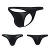 Men Briefs T Shape Thin High Elasticity Solid Color U Convex Pouch Male