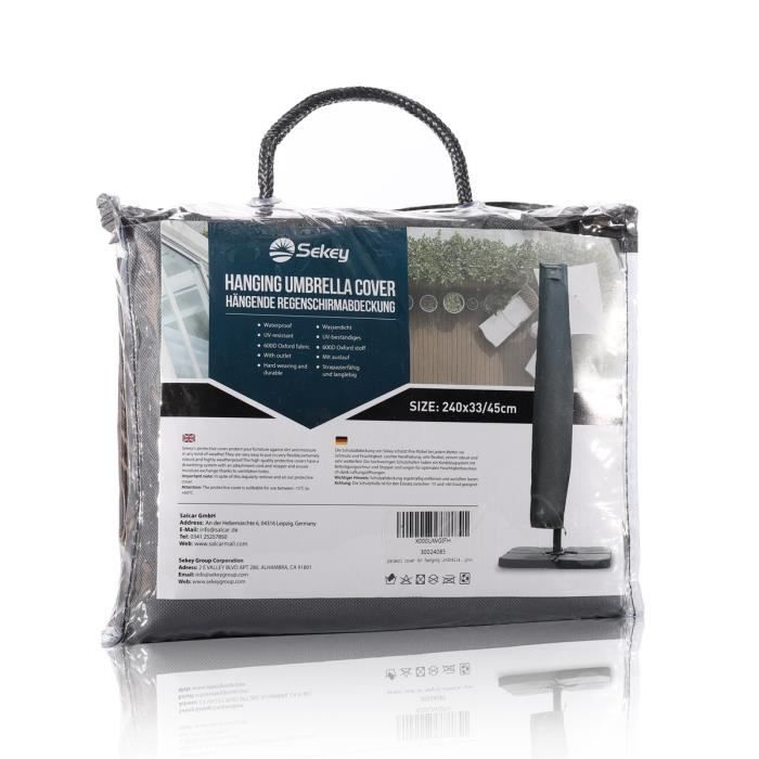 Sekey Housse de Protection pour Parasol