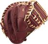 ZETT Winning Road Soft Baseball Mitt for Chocolate Brown X Pastel Brown BRCB33512F Catcher's Left-Handed Throwers, (3732A)