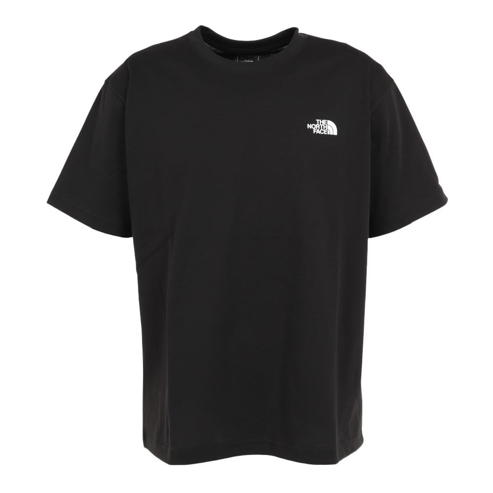 

The North Face Мужская футболка с коротким рукавом, квадратным логотипом сзади, быстросохнущая, антистатичная, с УФ-защитой, черная, чёрный