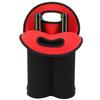 Neoprene Insulated Wine Bottle Bag Holder, Waterproof, Heat Preservation, 2 Bottles, Easy to Carry with Handle