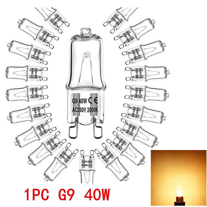 

1/5/10/20/50/100/200PCS G9 230V 40W Oven Light High Temperature Resistant Halogen Bulb Lamp For Refrigerators Ovens Fans