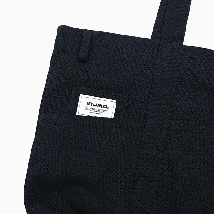 Ke906. Angled Pocket Utility Tote Navy