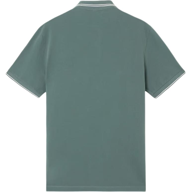 Stone Island Logo Button Short Sleeve Slim Fit Polo Shirt Men Polo Shirts Dark-Green K1S1522002-SCS0018-V0053
