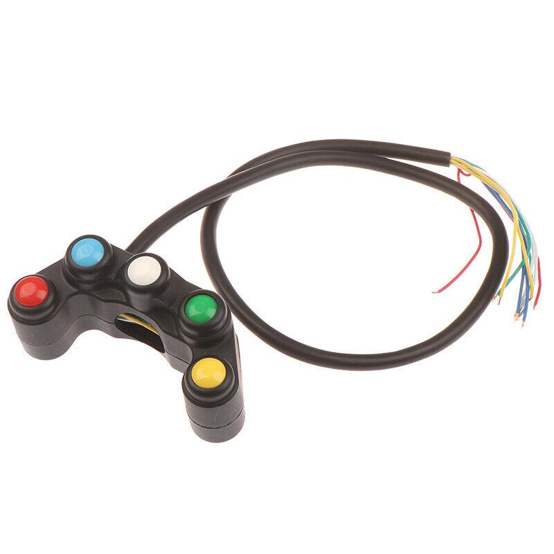 22mm Handlebar Motorcycle Switch 5 Function Button Switches For Electric Bike Modification Accessories