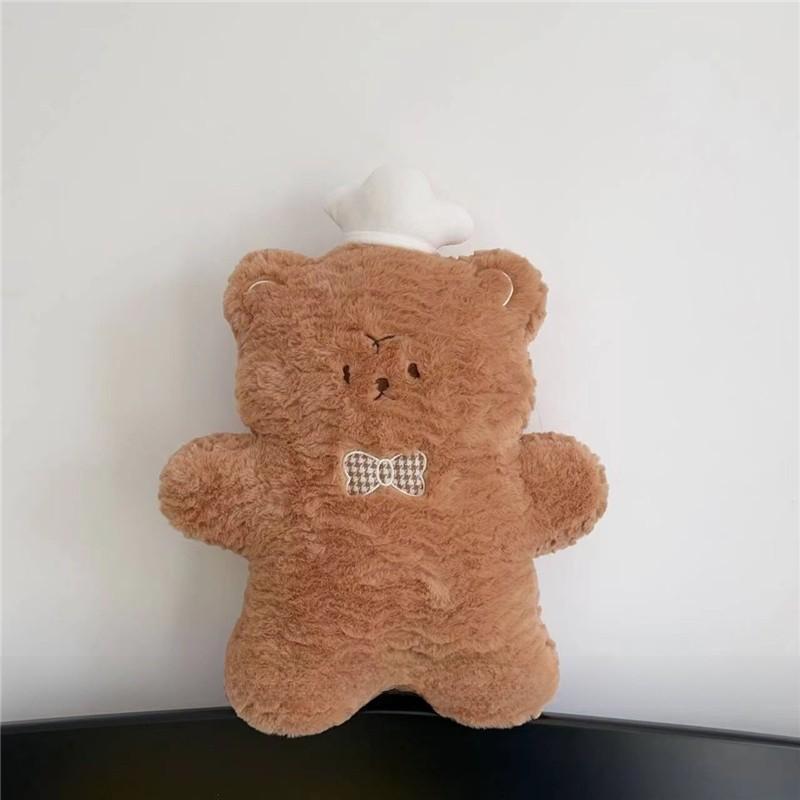 Cartoon Biscuit Puppy Plush Pillow With Embroidered Design For Kids Bedtime And Car Comfort