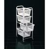 Paniers Coulissants - METALTEX - San Diego - 4 Tiroirs - Blanc - Métal - Avec Roulettes