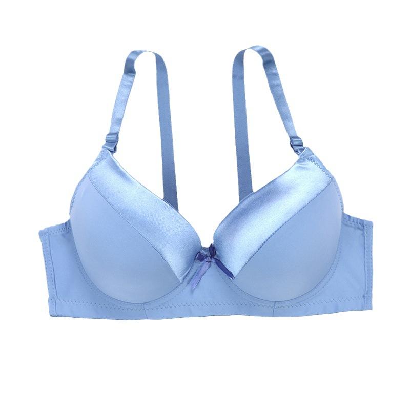 Large Size Underwear Comfortable and Simple Smooth Bra Thin Gathering Upper Support Adjustment Bra Wholesale