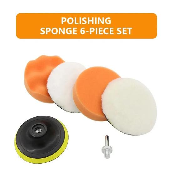 1 set Car Polishing Sponge Pads Kit Foam Pad Buffer Polishing Machine Wax Pads 3/4/5 Inch for Removing Scratches Car Accessories