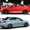 2Pcs For Subaru WRX Car Door Side Stripes Stickers Vinyl Film Auto DIY Sports Styling Decals Automobile Car Tuning Accessories