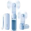 GAIATOP Portable Handheld Fan, 3 IN 1 Mini Foldable Travel Fans [17H Max Cooling Time] with Power Bank, Pocket Design USB Rechargeable for Travel