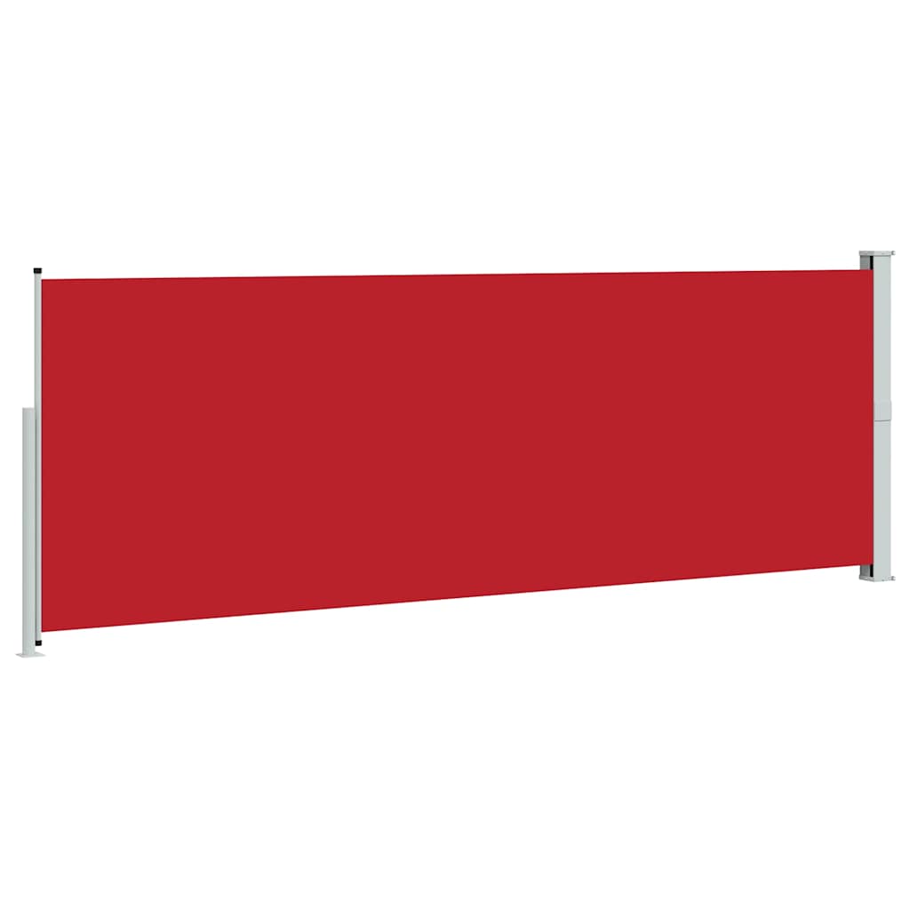 vidaXL Ausziehbare Seitenmarkise 160x500 cm Rot