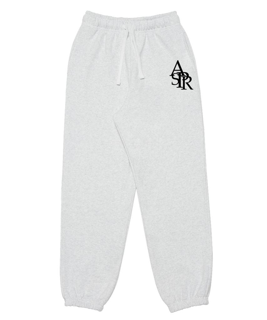 ASTRAL PROJECTION Symbol Logo Comfortable Training Sweat Jogger Pants_White Melange