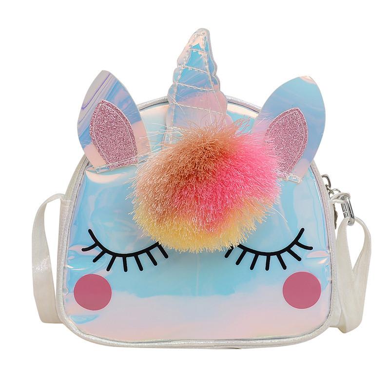 Unicorn Shoulder Childrens Bag With Cartoon Pattern Adjustable Strap Shoulder
