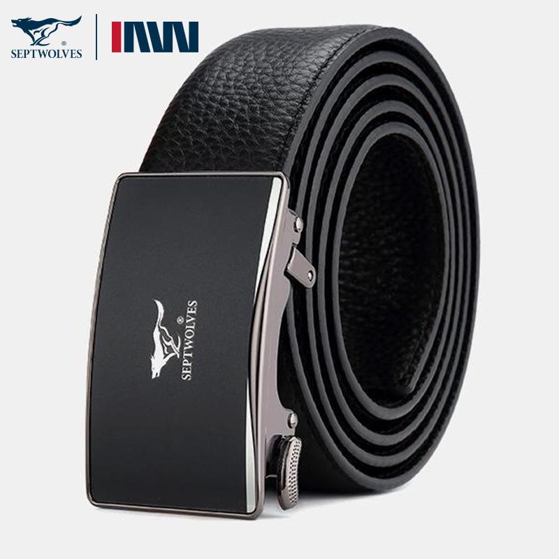 Новый мужской ремень Бизнес Универсальный Автоматическая пряжка Ремень Праздничный Подарочный ремень 110cm