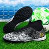 New Teenager's Football Shoes Children's High Quality Soccer Field Cleats Comfortable High-top Sneakers Wear-Resistant
