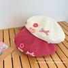 Flower Bow Berets Cap Korean Style Painter Hat Sweet Pumpkin Hat  Daily