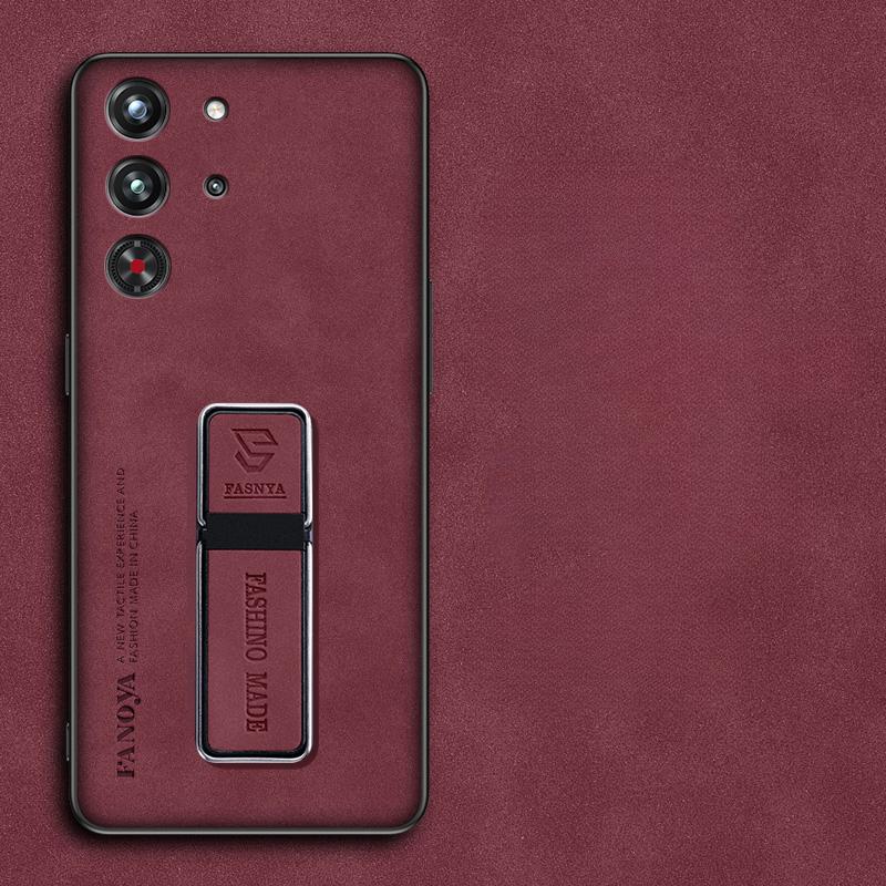 

Чехол для ZTE nubia Red Magic 10 Pro 9S Pro Plus Skinsheep Leather Armor Phone Case для RedMagic 10Pro+ 9pro Magnetic Ring Holder Stand Protect Cover For Red Magic 10 Pro красный