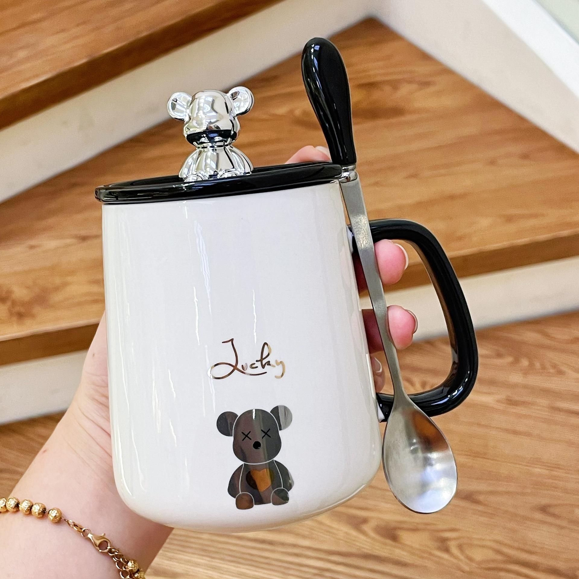 

Подарок на выпускной для учителя Сувениры для девочек Высококачественная керамическая кружка с крышкой Подарочная чашка для воды Практичная чашка для мужчин 401-500ml