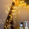 6M-50M Cluster Firecracker String Lights Christmas Tree Fairy Lights Garland LED For Wedding Party New Year Christmas Tree Decor Lamps
