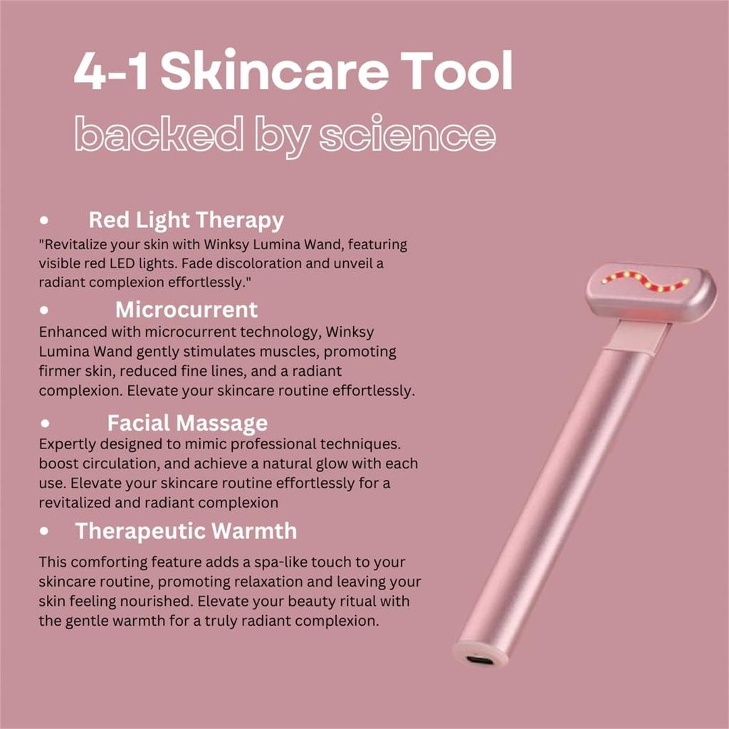Eye Beauty Pen Portable Eye Face Neck Massager Seven Color Light Beauty Massager
