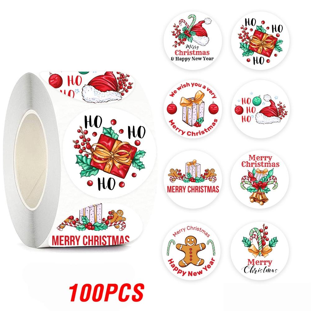 100-500Pcs High-Quality Merry High-Quality Christmas High-Quality Sticker High-Quality Christmas High-Quality Party High-Quality Decoration