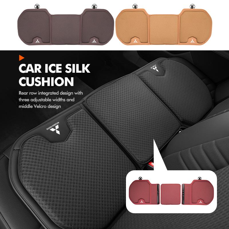 xkhr10 Car Rear Front Seat Cover Anti-slip Pad Protect Seat Mat Ice Silk Cushion For Mitsubishi Lancer ASX Pajero Mirage Attrage