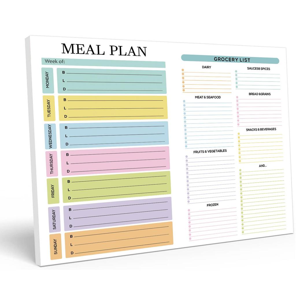 Magnetic Weekly Meal Planner Notebook