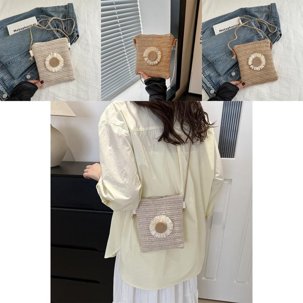 Fashionable Small Woven Beach Vacation Bag For Women New Trendy 2024 Shoulder Bag