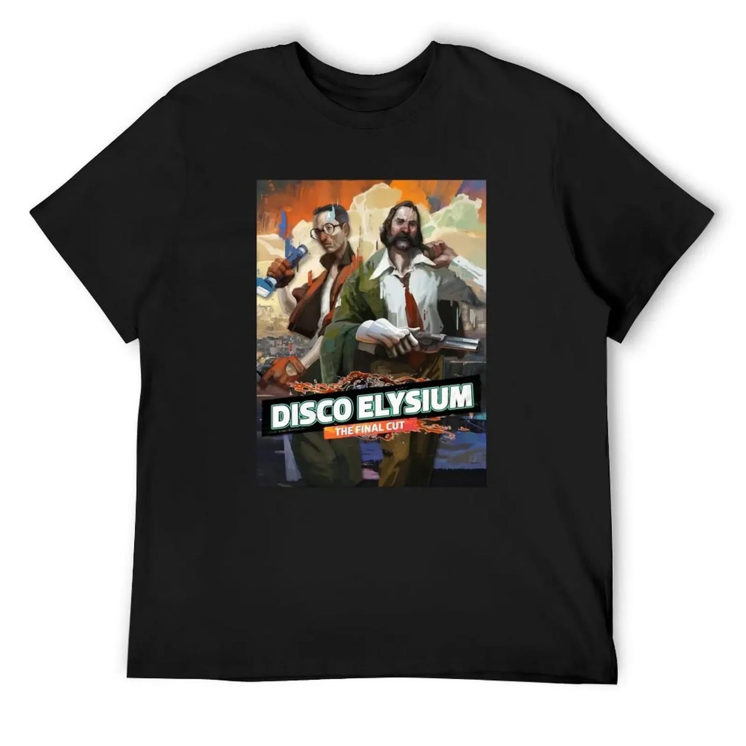 Disco Elysium - The Final Cut Футболка новые подарки и футболки винтажная футболка с аниме спортивные фанаты мужские винтажные футболки S