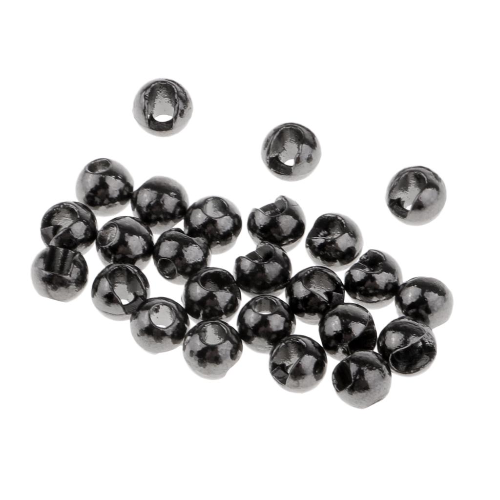 Buy 25pcs Slotted Tungsten Fly Tying Beads Fast Sinking Nymph Head at affordable prices — free