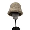 Winter new thickened imitation rabbit fur plush bucket hat women's northern outdoor cold protection ear cover hat tide