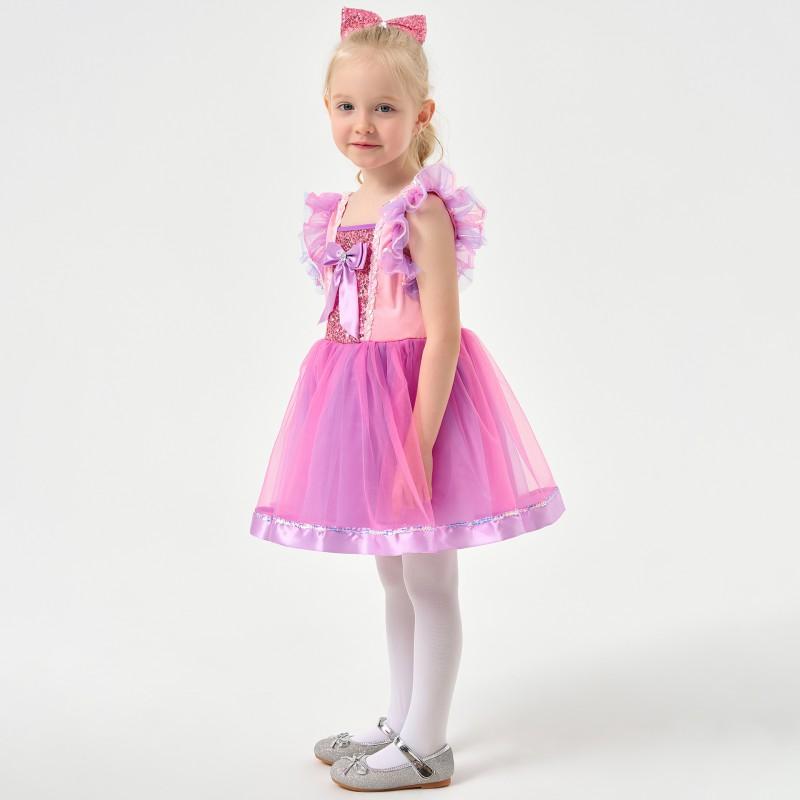 S-XL Robe de Princesse pour Enfants Spectacle Halloween Cosplay Filles 110-150cm
