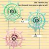 Safe Rotate Wheel Bird Toy for Parrots Offering Fun Exercise and Simple Screw Mounting for Easy Installation