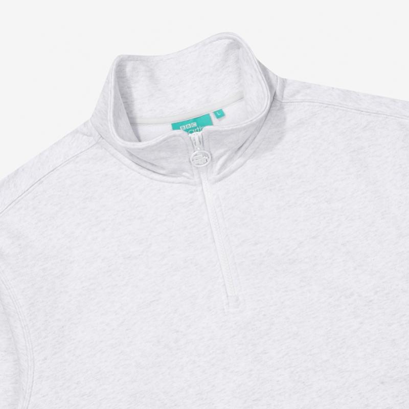 Bbc Earth Essential Half Zip  Gray  [23ss]