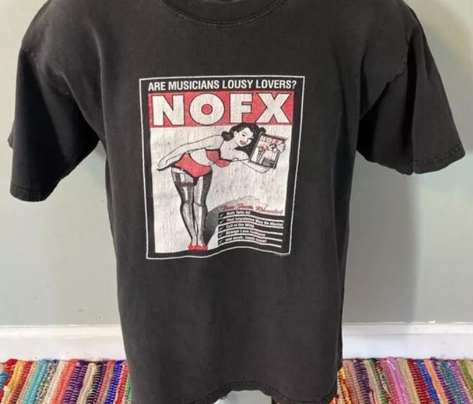 1998 NOFX Спасли мою Sx Жизнь Футболка Винтажная 90-х Футболка Группы Панк-Рок Унисекс Футболка S