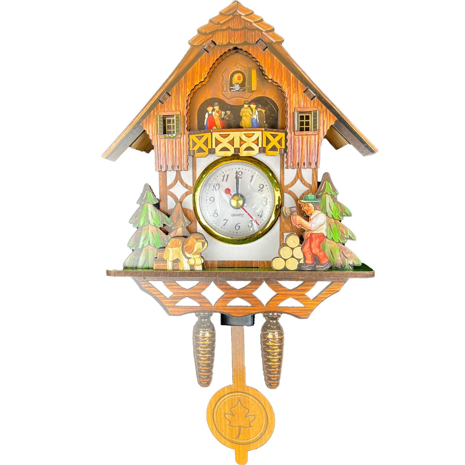 

Cuckoo Clock, Wooden Wall Clock, Household Decoration, Quartz Watch, Household Decor Good Gift Nice Decoration For Kids