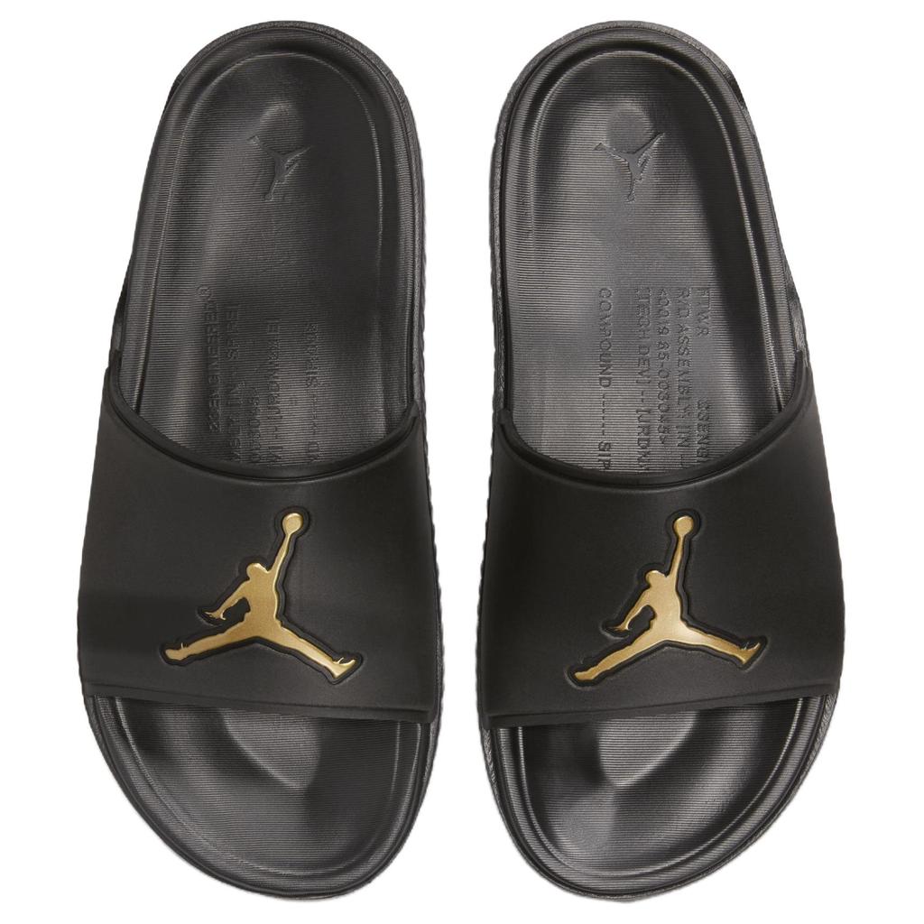 New JORDAN Jumpman Slide 'Black Metallic Gold' FQ1598-007