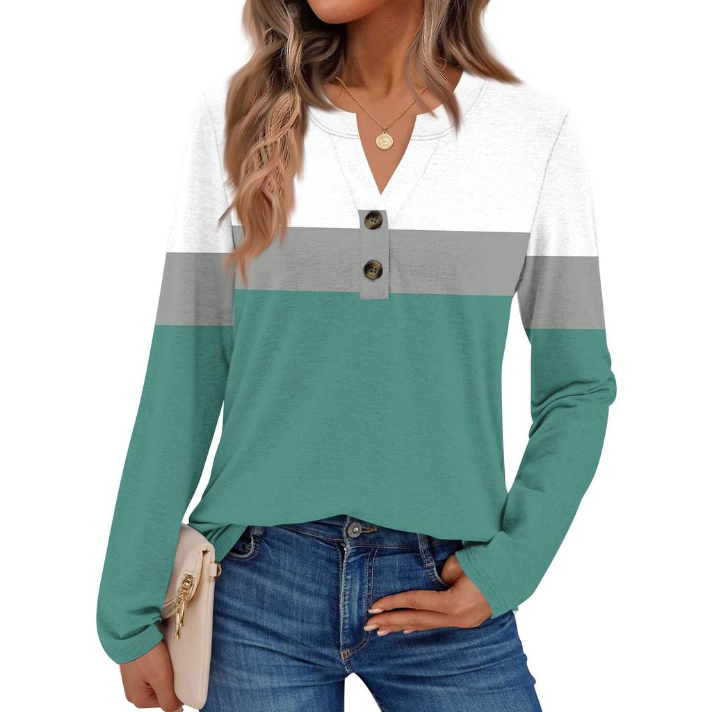 Women's Color Long Sleeve Shirts Elegant Casual Tops Trendy Shirts Tops