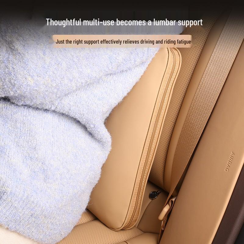 AITO M8 Pillow & Quilt Combo: Dual-Use Car Lumbar Support & Interior Decor Accessory