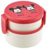 Skater Bento Made In Disney Yururun Mickey Minnie Box, 500ml, Two-Tier, Round, Antibacterial, Japan, & Design, ONWR1AG-A